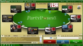 Вариант покерного стола на Party Poker. Вариант покерного стола на Party Poker.