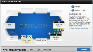 Вопрос дня от PokerListings